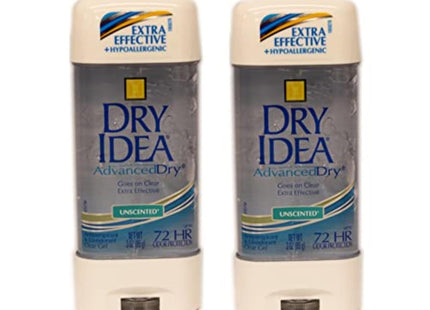 Dry Idea Advanced Antiperspirant Deodorant Gel, Hypo-Allergenic, Unscented, Clear Gel, All Day Protection, 3 Ounce (Pack Of 2)