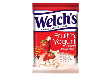 Welch's Strawberry Fruit 'n Yogurt Strawberry, 0.7 Ounces, 8 Count per Box (Pack Of 6)