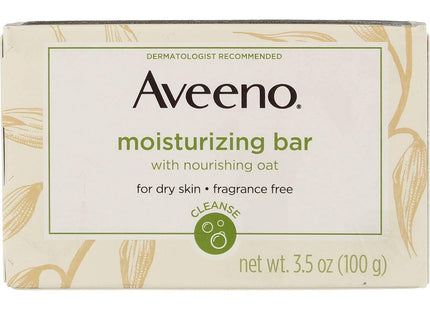 Aveeno Gentle Naturals Moisturizing Facial Cleansing Bar for Dry Skin, Fragrance Free, 3.5 Ounce (Pack Of 6)