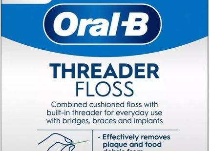 Oral-B Glide Pro-Health, Dental Threader Floss, For Braces Bridges Implants, 30 Count (Pack Of 10)