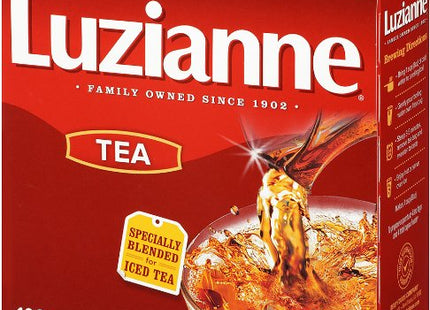 Luzianne Specially Blended for Iced Tea Bags, Clear & Refreshing Home Brewed, Unsweetened, 100-Count (Pack Of 4)