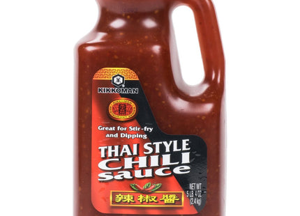 Kikkoman Thai Style Chili Sauce for Dipping & Stir Fry, Flavored with vinegar, sugar, and seasonings 5.25 LB (Pack Of 24)