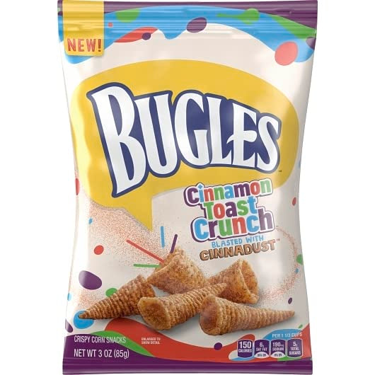 Bugles Corn Snacks, Sweet and Salty Churro, 3 Oz (Pack Of 1)