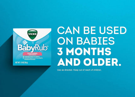 Vicks BabyRub Non-Medicated Soothing Chest Rub Ointment, with Eucalyptus 1.76 Ounce (Pack Of 6)