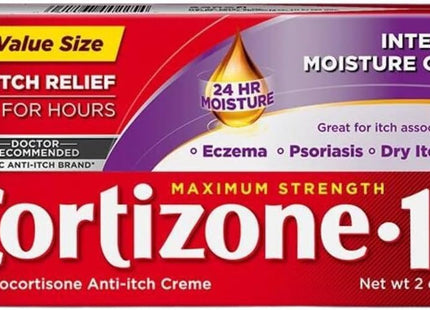 Cortizone 10 Intensive Healing Hydrocortisone,  Anti Itch Cream 2 Oz (Pack Of 24)