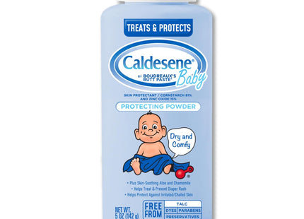 Caldesene Baby Cornstarch Powder With Zinc Oxide, Diaper Rash Treatment & Protection 5 Ounce (Pack Of 1)