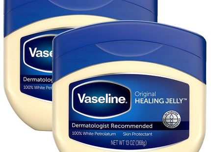 Vaseline Original Skin Protectant Healing, Petroleum Lubricating Jelly, Unisex, 13 Ounce (Pack Of 2)