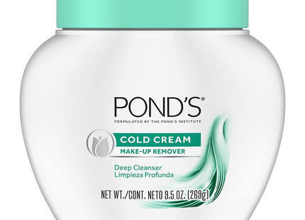 Ponds Moisturizing Deep Cold Cream, Makeup Remover Deep Cleanser, 9.5 Ounce (Pack Of 24)