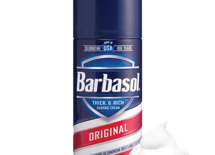 Barbasol Original Thick & Rich Shaving Cream  Rust-Proof Aluminum Bottom  7 oz