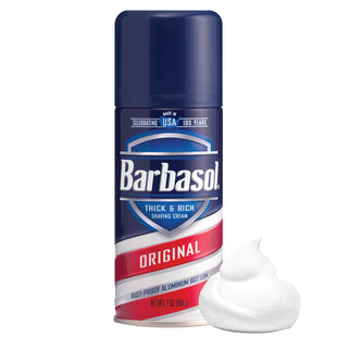 Barbasol Original Soothing Thick & Rich Shaving Cream,  Rust-Proof Aluminum Bottom 7 Ounce(Pack Of 1)