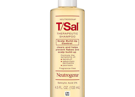 Neutrogena T/Sal Therapeutic Dandruff Relief Daily Shampoo, Scalp Build-up Control, 4.5 FL Ounce (Pack Of 6)