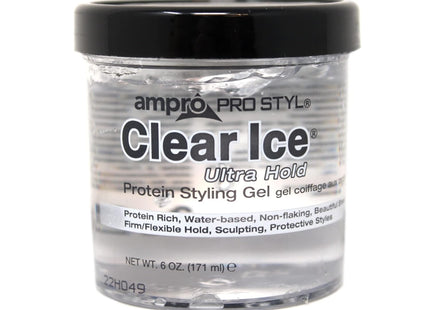 AmPro Pro Styl Clear Ice Protein Hair Styling Gel 6 Oz (Pack Of 1)