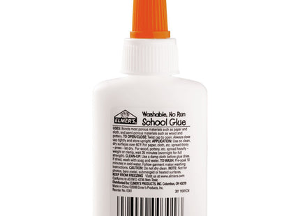 Elmer's School Glue, Washable Removable Non-toxic, Liquid White, 1.25 Ounce (Pack Of 6)