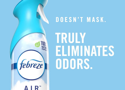 Febreze AIR Effects Air Freshener Meadows & Rain, Original Scent, Aerosol Spray, 8.8 ounce (Pack Of 6)