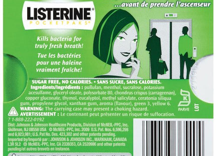 Listerine Pocketpaks, Fresh Breath Strips, Kills Bad Breath Germs, Freshburst Spearmint Flavor, 24-Strip (Pack Of 1)