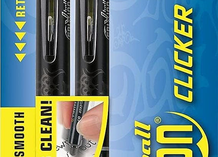 Pilot FriXion Clicker Retractable, Erasable, Refillable, Gel Pens, (31460) Fine Point, Black Ink, 2 Count (Pack Of 3)