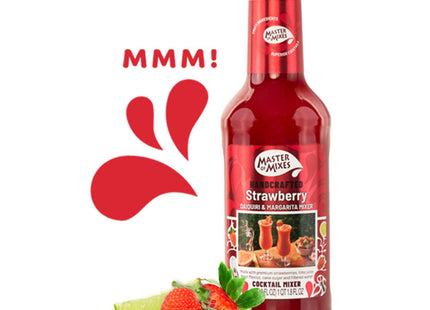 Master Of Mixes Daiquiri-Margarita Cocktail Mixer, Drink Mixer Strawberry 1.75 LT, 59.20 FL Ounce  (Pack Of 2)