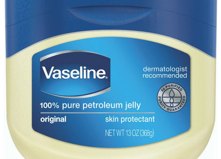 Vaseline Original Skin Protectant Healing, Petroleum Lubricating Jelly, Unisex, 13 Ounce (Pack Of 8)