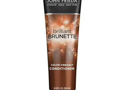 John Frieda Midnight Brunette, Visibly Deeper Color Deepening Conditioner, Brunette Hair, with Primrose Oil, 8.3 Fl Ounce (Pack Of 6)