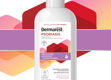 Dermarest Psoriasis Medicated Moisturizing Shampoo Plus Conditioner 8 Fl Oz (Pack Of 7)