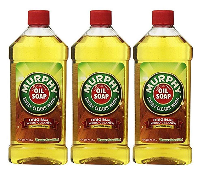 Murphy Oil Soap Original Formula Concentrated Liquid Wood Floor Cleaner, Liquid Oil Soap, 16 Oz (Pack Of 3)