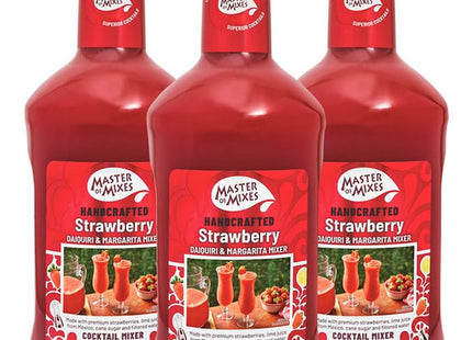 Master Of Mixes Daiquiri-Margarita Cocktail Mixer, Drink Mixer Strawberry 1.75 LT, 59.20 FL Ounce  (Pack Of 2)