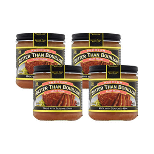 Better Than Bouillon Premium Ham Base, Made with Seasoned Ham 8 Ounce Jar (Pack Of 4)