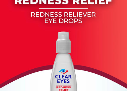 Clear Eyes Maximum Redness Eye Relief Lubricant Eye Drops 0.5 Fl Oz (Pack Of 12)