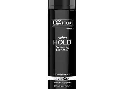 TRESemme TRES Two Extra Hold, 24-Hour Frizz Control, Aerosol Hair Spray, Unscented, 11 Ounce (Pack Of 12)