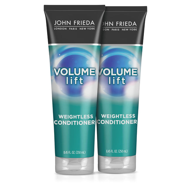 John Frieda Luxurious Volume Touchably, Natural Fullness Lightweight Conditioner, Safe for Color Treated Hair, for Fine or Flat Hair, 8.45 Ounces (Pack Of 2)