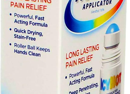 Icy Hot Original Medicated Pain Relief Liquid with No Mess Applicator 2.5 Fluid Ounces (Pack Of 5)