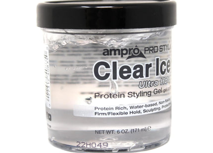 AmPro Pro Styl Clear Ice Protein Hair Styling Gel 6 Oz (Pack Of 1)