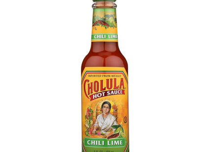 Cholula Kosher Chili Lime Hot Sauce, Mild Flavorful Hot Sauce, No Artificial Preservatives, 5 Ounce (Pack Of 12)