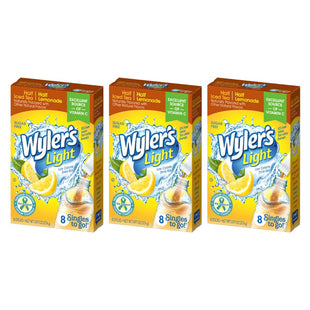 Wyler's Light Drink Mix Singles, Lemon Iced Tea, Sugar Free, 8 count (Pack Of 3)