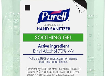 Purell Advanced Hand Sanitizer Soothing Gel,  Advanced Refreshing Aloe, 2 Ounce (Pack Of 9)