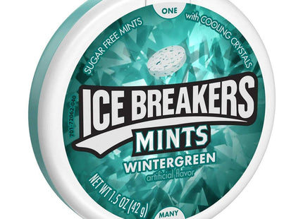 Ice Breakers Wintergreen Cooling Crystals, Sugar Free Mints, Mint Candy, 1.5 Ounce (Pack Of 8)