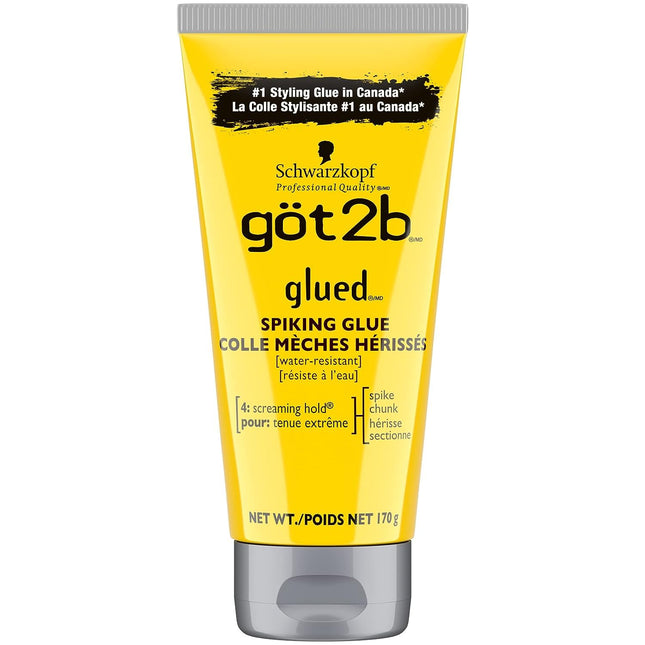 Got2b Original Glued Styling Spiking Screaming Hold Hair Gel, Water Resistant, Unisex 6 Ounce (Pack Of 1)