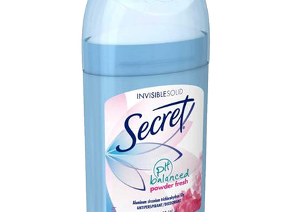 Secret Invisible Solid, Antiperspirant Deodorant Stick, Powder Fresh Scent, 1.6 Ounce (Pack Of 24)