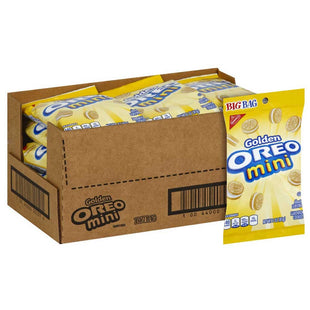 Nabisco OREO Mini Golden Sandwich Cookies, Vanilla Flavor, 3 Ounce (Pack Of 6)