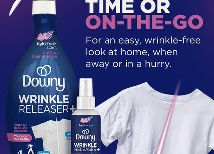 Downy Wrinkle Releaser and Refresher Fabric Spray, Light Fresh Scent, Travel Size, 3 FL Ounce (Pack Of 1)