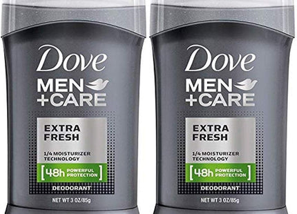 Dove Men+Care Odor Protection, Long Lasting Antiperspirant Deodorant Stick, Extra Fresh, 3 Ounce (Pack Of 2)