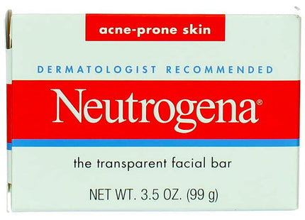 Neutrogena Glycerin Facial Cleansing Bar, for Acne-Prone Skin Formula Soap, 3.5 Ounce (Pack Of 6)