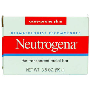 Neutrogena Glycerin Facial Cleansing Bar, for Acne-Prone Skin Formula Soap, 3.5 Ounce (Pack Of 6)