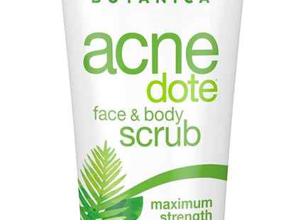 Alba Botanica Natural Acnedote Maximum Strength Face & Body Scrub Cream, Unscented 8 Ounce (Pack Of 4)