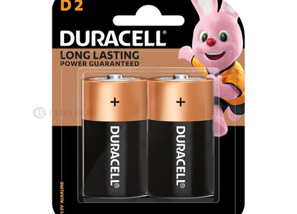 Duracell D Alkaline Copper Top Batteries, Duralock Technology, 1.5 Volt 2 Count (Pack Of 12)