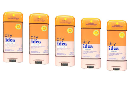 Dry Idea Advanced Antiperspirant Deodorant Gel, Hypo-Allergenic, Unscented, Clear Gel, All Day Protection, 3 Ounce (Pack Of 12)