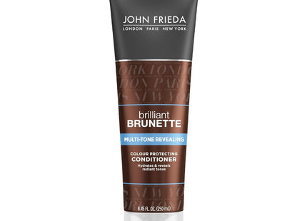 John Frieda Multi-Tone Revealing Color Protecting Moisturizing Conditioner, Brilliant Brunette Shine, 8.45 Ounce (Pack Of 24)