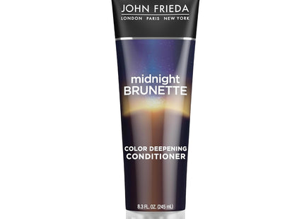 John Frieda Midnight Brunette, Visibly Deeper Color Deepening Conditioner, Brunette Hair, with Primrose Oil, 8.3 Fl Ounce (Pack Of 6)