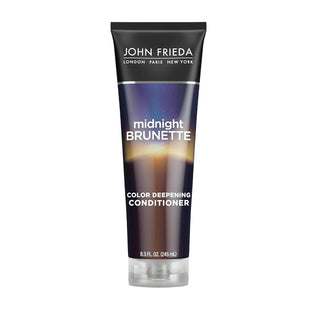 John Frieda Midnight Brunette, Visibly Deeper Color Deepening Conditioner, Brunette Hair, with Primrose Oil, 8.3 Fl Ounce (Pack Of 6)