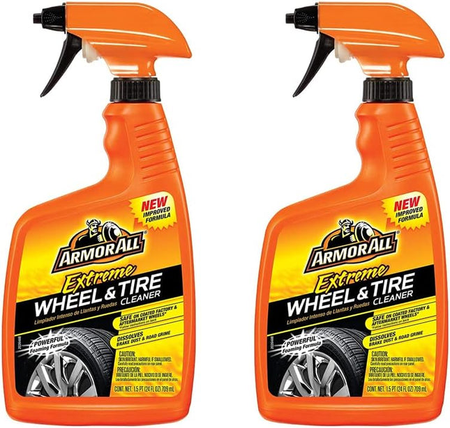 Armor All Extreme Wheel and Tire Cleaner , Car Wheel Cleaner Spray, 24 Fl Oz (Pack Of 2)